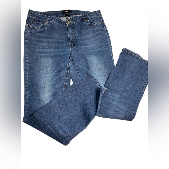Ellos Women's Boot Cut Jeans - Blue - Picture 1 of 11